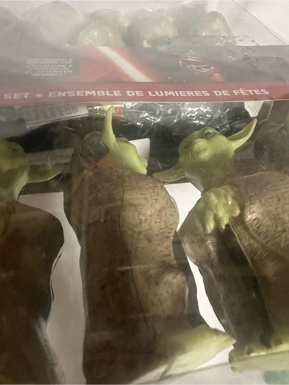 Star Wars Yoda Holiday String Lights - Green and Brown